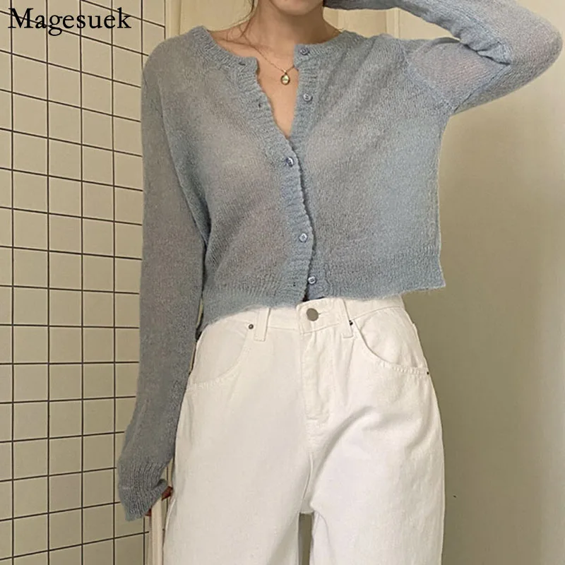 2021 frauen klimaanlage Shirt Pullover Dünne Mantel Herbst Gestrickte Pullover Mantel Neue Koreanische Strickjacke Sommer Sonnencreme Shirt 15732