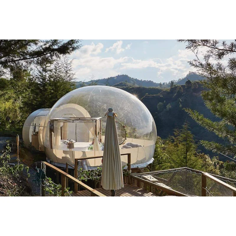 

Outdoor Portable Camping Tent On Sale Transparent Bubble Hotel Wedding Tent Single Tunnel Bubble Dome House Igloo Tent With Fan