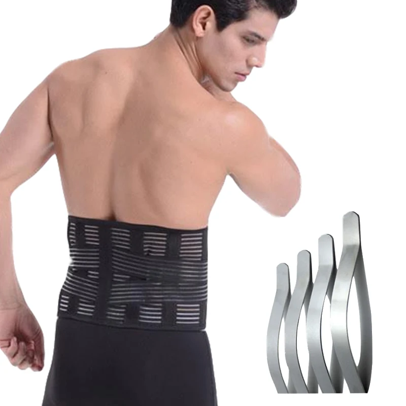 Orthopedic Back Belt Men Posture Correction Belt Elastic Bandage Lower Back Pain Belt Braces Supports Waist Support