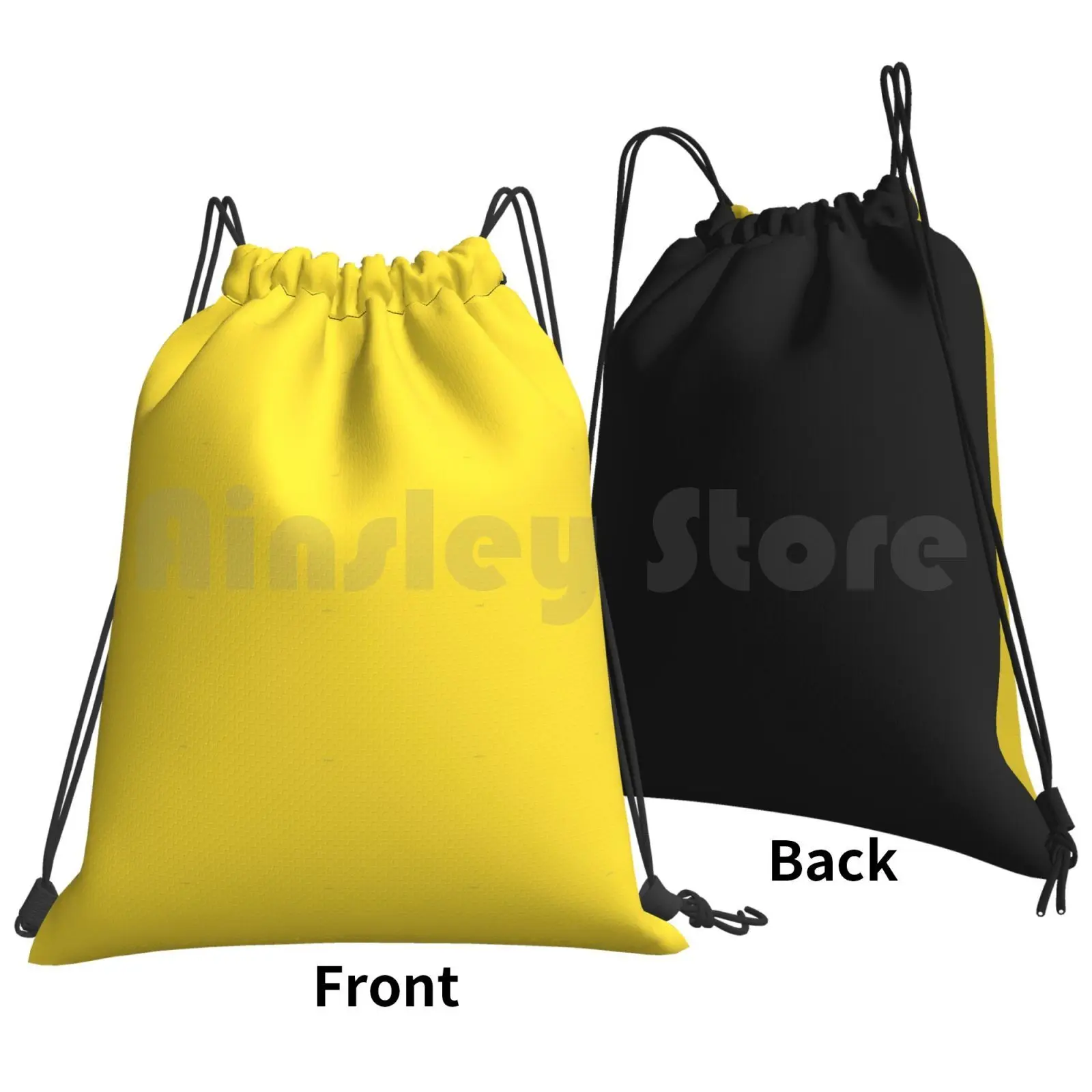 Beautiful Cushions / Plain Banana Yellow Backpack Drawstring Bag Riding Climbing Gym Bag Banana Yellow Sunshine Sunflower