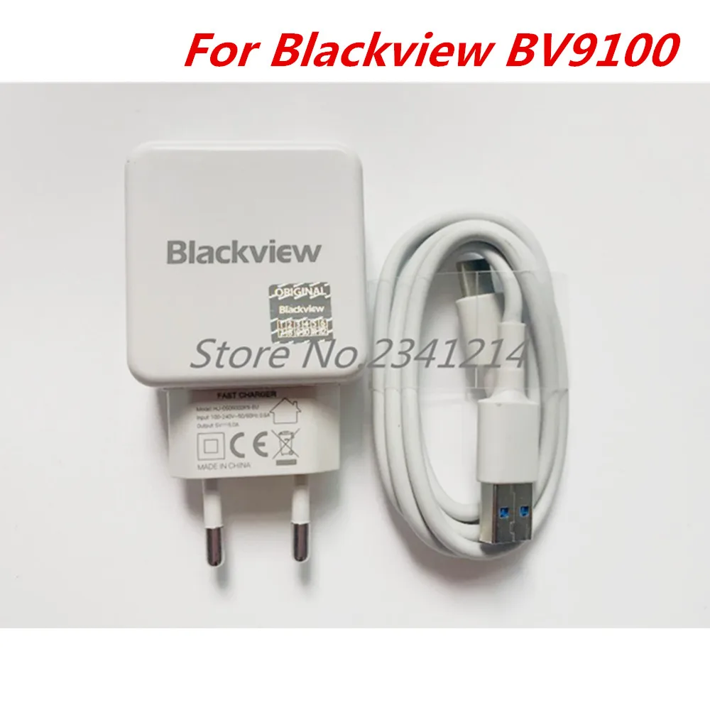 New Blackview BV9100 USB Power Adapter 5V/5A Fast Charger EU Plug Travel Switching Power Supply+ 5V5A TPYE-C Usb Cable Data Line