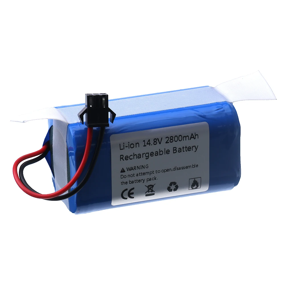14.8 فولت 2800 مللي أمبير بطارية ليثيوم أيون ل Conga 990 ، 1090 تيسفور X500 Ecovacs Deebot N79 N79S DN622 Eufy RoboVac 11 11S RoboVac 30 الخ