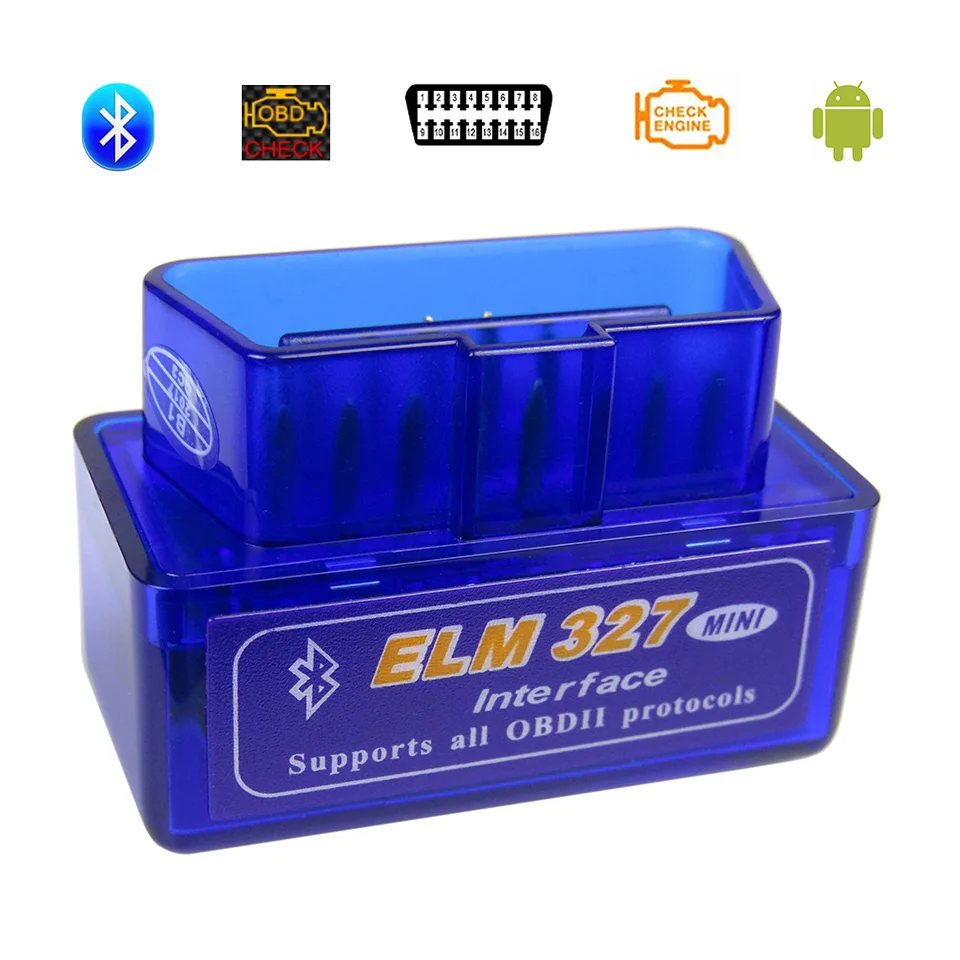 

Лучший мини ELM327 Bluetooth V1.5 OBD2 Автомобильные диагностические инструменты Elm 327 в 1,5 для Andriod PIC1825K80 чип Elm-327 OBD 2 Кодовый сканер