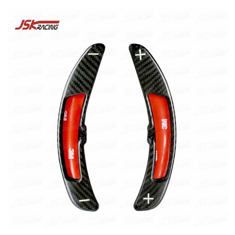 Black/Red Carbon Fiber Shift Paddles For Porsche Panamera 971 2017-2018（JSKPCPM17006/JSKPCPM17007）