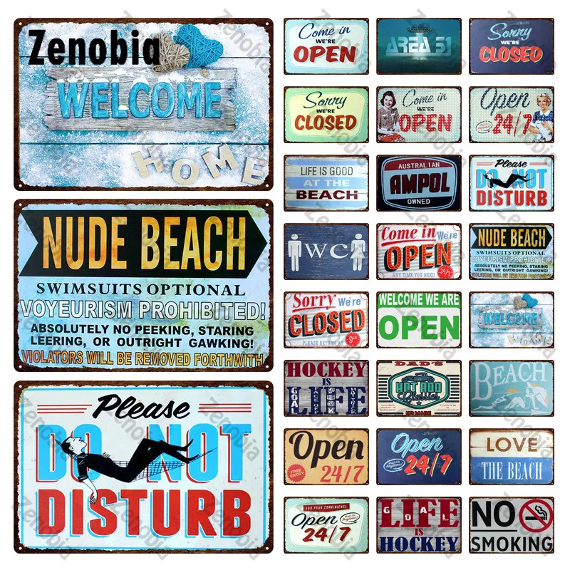 

Beach Metal Sign Tin Sign Life Is Good At The Beach for Cafe Metal Poster Plaque Sign Bar Pub Club Wall Stickers Home Decoration