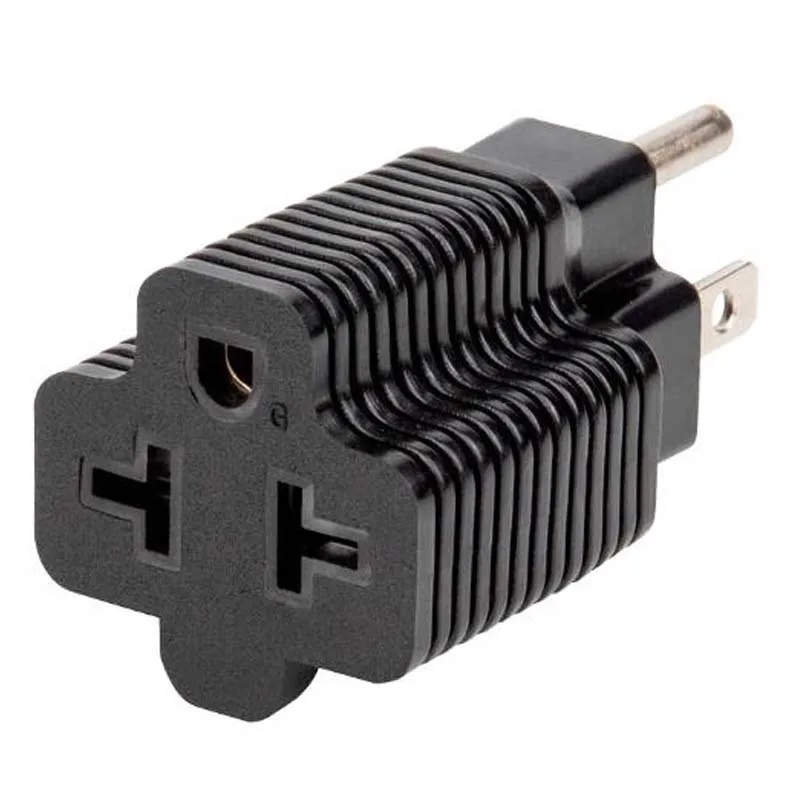 1 قطعة الولايات المتحدة الأمريكية الأسود ذكر إلى أنثى 3 الشق قابس مهايئ الطاقة نيما 5-15P إلى 5-15R 5-20R 6-15R 6-20R قابس طاقة محول مأخذ التوصيل