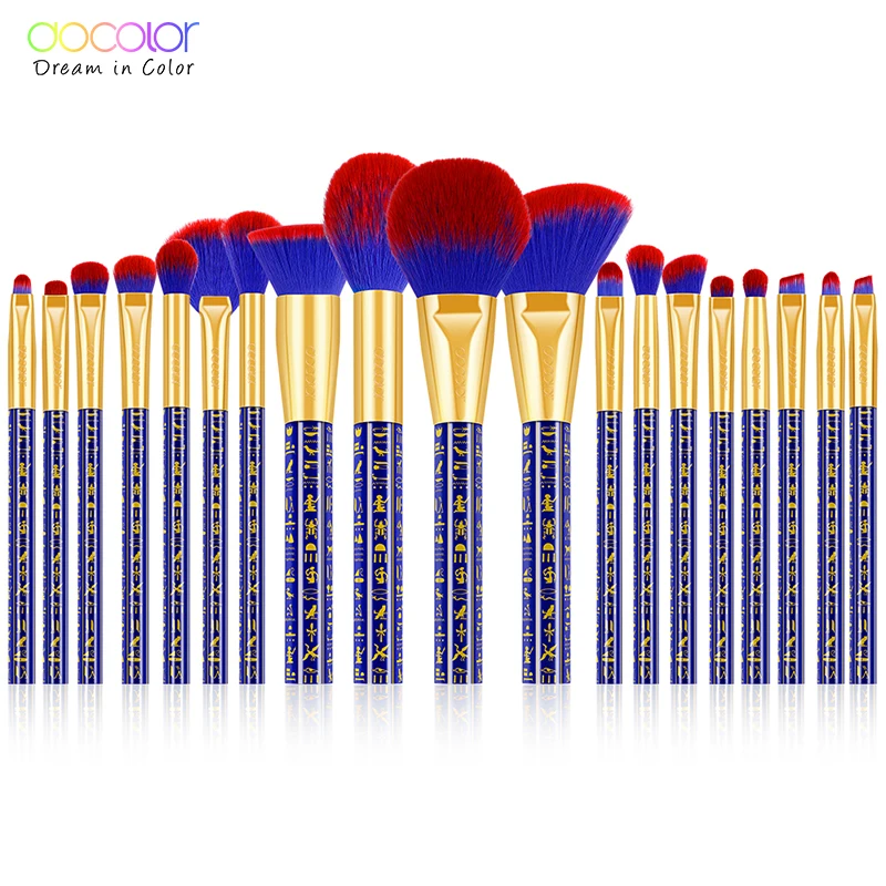 Docolor 19pcs Makeup Brushes Set Foundation brushes Professional Eyeshadow Concealer Blush Brush set Make Up Brush Tool Kit