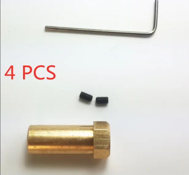 길이 30mm, 6mm,5mm,4mm,3mm 육각 커플 링/커플러/육각 커넥터 구리 제품/휠, 스마트 카, 로봇용 모터 부품