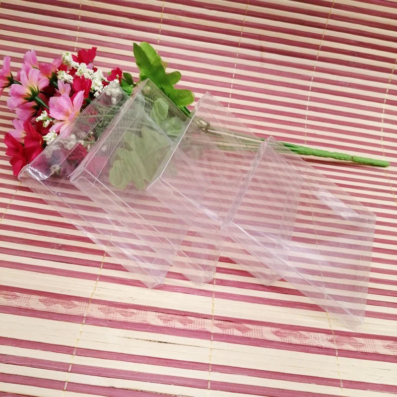 50pcs ABB Clear Transparent Pvc Plastic Box Gift Packaging Box for Jewelry Gift Box Packaging Display Christmas Gift Box Storage
