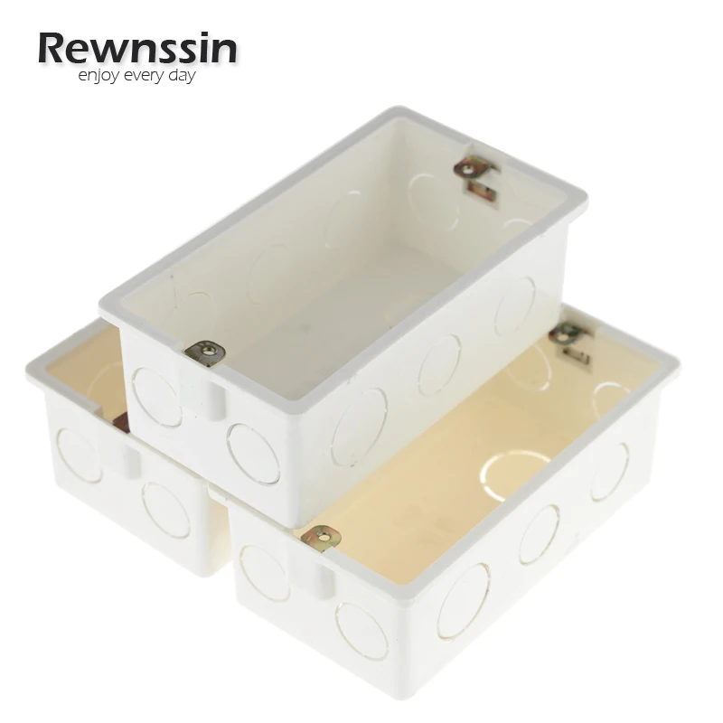 Concealed Wall Mounting Box High Quality Plastic Box 146mm*86mm White Plastic Inner Box For 146 Type Power Switch And Socket