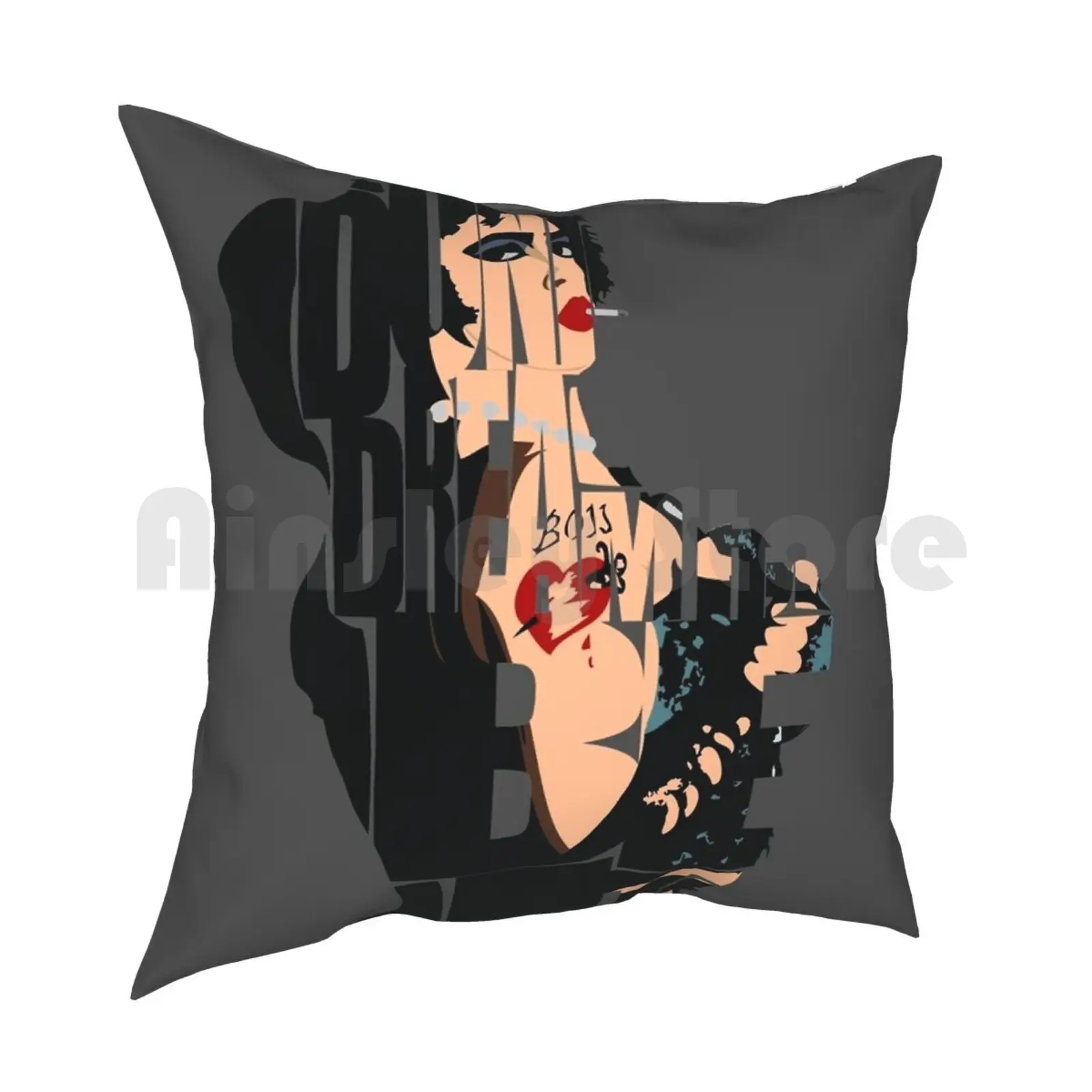 Dr. Frank N. Furter Pillow Case Printed Home Soft Throw Pillow Dr Frank N Furter Trhps Horror The Horror Picture Show