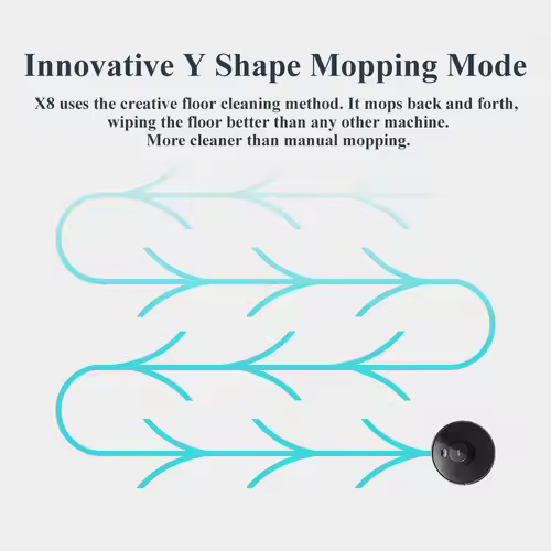 ABIR X8 Robot Vacuum Cleaner ,Laser System, Multiple Floors Maps, Zone Cleaning,Restricted Area Setting for Home Carpet Cleaning - Image 4