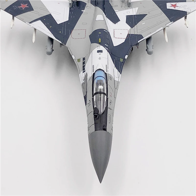 Jason TUTU Aircraft model Plane Russian Air Force fighter Su 35 airplane Alloy model diecast 1:100 scale metal Planes