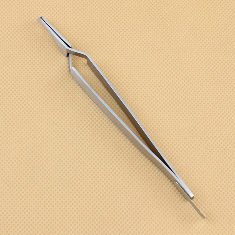 Stainless Steel Dental Tweezer Plier Direct Bracket Holder Orthodontic Bonding Serrated Dentistry for Teeth Care