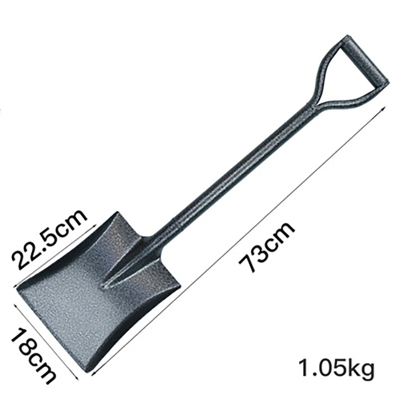 All-in-one all-steel shovel gardening tool agricultural square spade farm tool