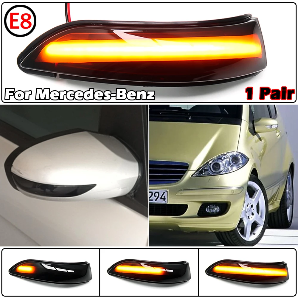 Dynamic Blinker Turn Signal LED For Mercedes Benz A B Class W169 W245 A180 A200 B180 B200 2004-2008 arrow mirror 1698201121