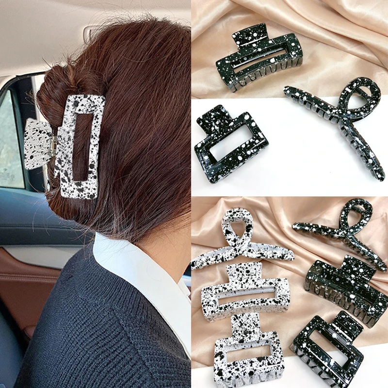 Jepit Rambut Plastik Murah Hitam Kepiting Besar 2021 Hiasan Rambut Jepit Rambut Aksesoris Rambut untuk Wanita