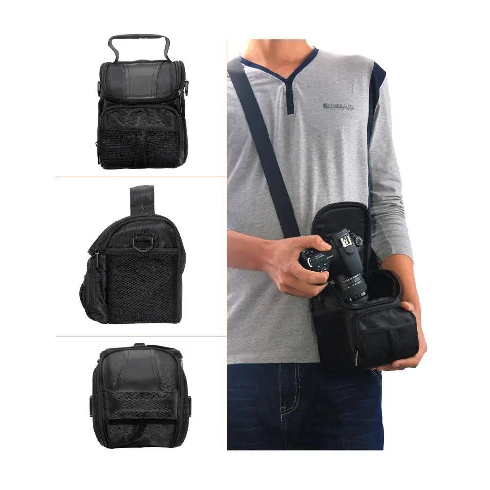 fosoto DSLR Camera Shoulder Bag Waterproof Case For Canon EOS 4000D 2000D 1500D 1300D 1200D 1000D 800D 760D 750D 700D 650D 450D