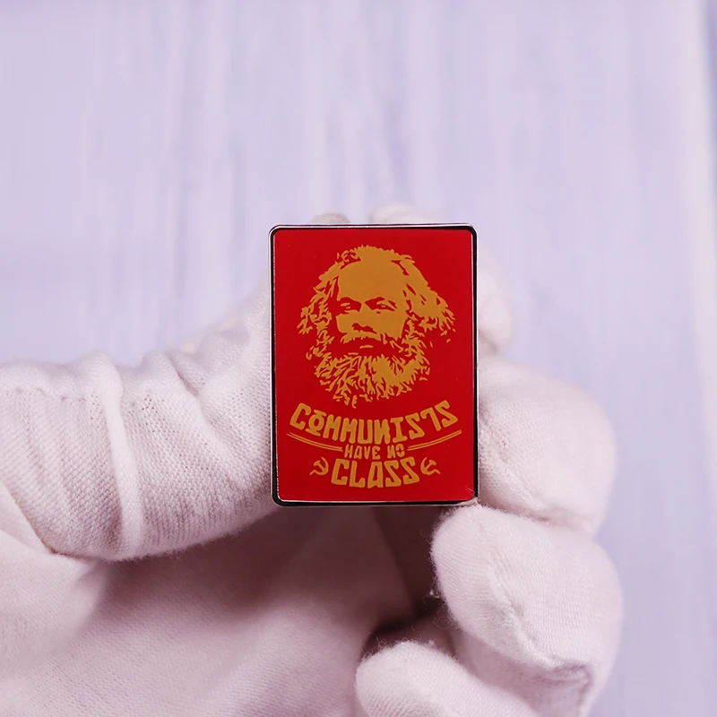 Alfiler de clase de los feministas, insignia de broche de Karl Marx, alfiler de estilo, accesorio para Fans