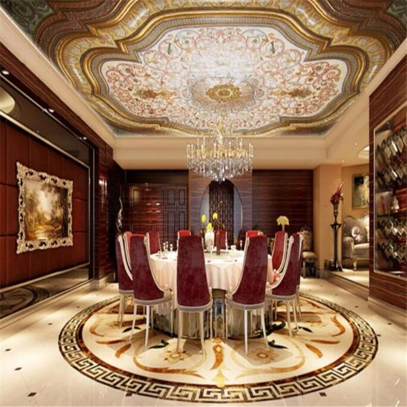 Custom wallpaper 3d European royal palace luxury zenith ceiling restaurant Living room bedroom 3d wallpaper papel de parede обои