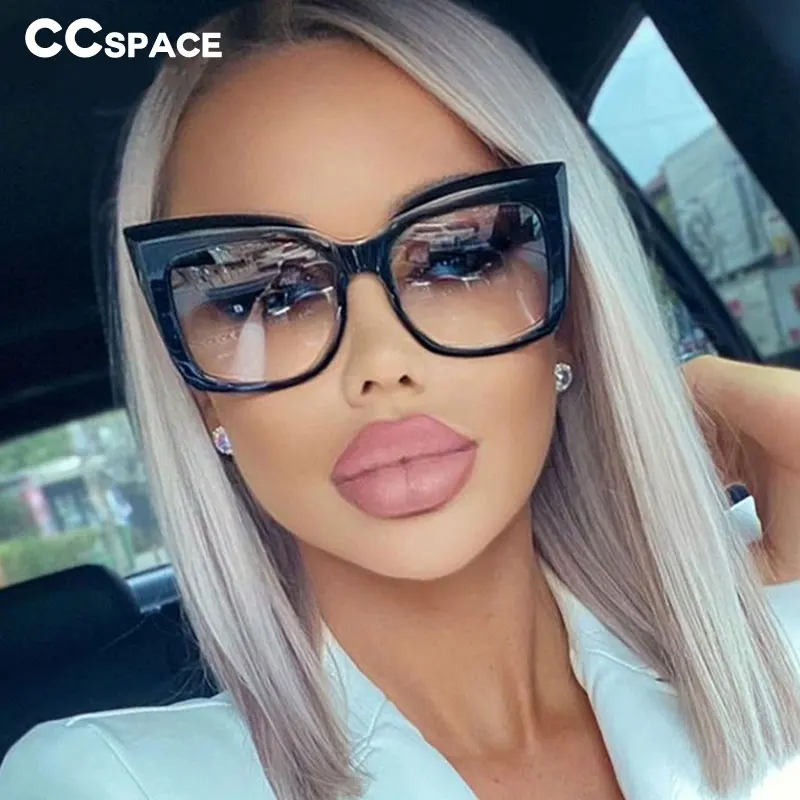 53288 Square Oversized Cat Eye Sunglasses Fashion Women Brand Design Shades Uv400 Vintage Glasses