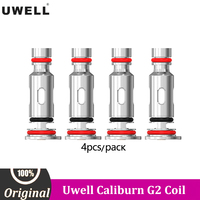 4pcs Original Uwell Caliburn G Coil Caliburn G2 UN2 Meshed-H Coil 0.8ohm 1.2ohm Coil For E Cigarette Caliburn G2 Pod Vape Kit