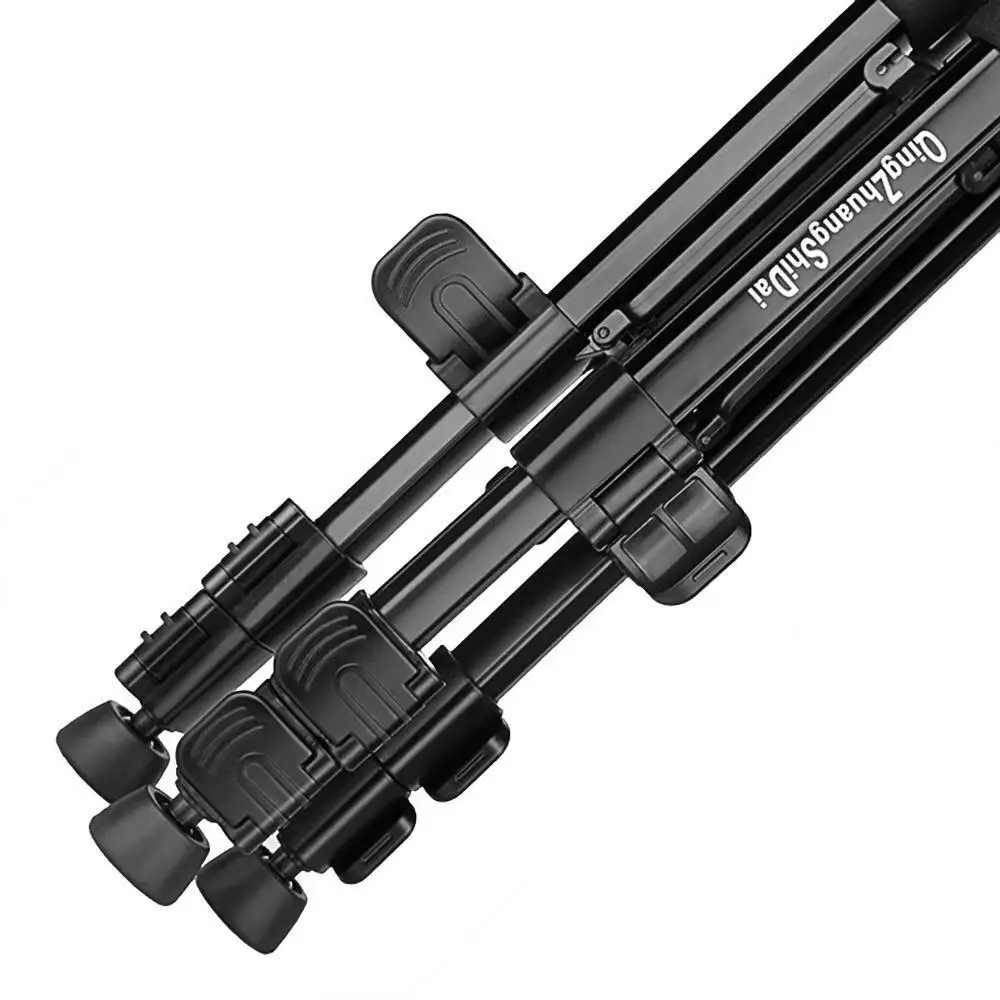 QZSD Q111 المهنية المحمولة كاميرا ترايبود سبائك الألومنيوم مع Q08 الروك الذراع الكرة رئيس لكانون نيكون سوني SLR كاميرا