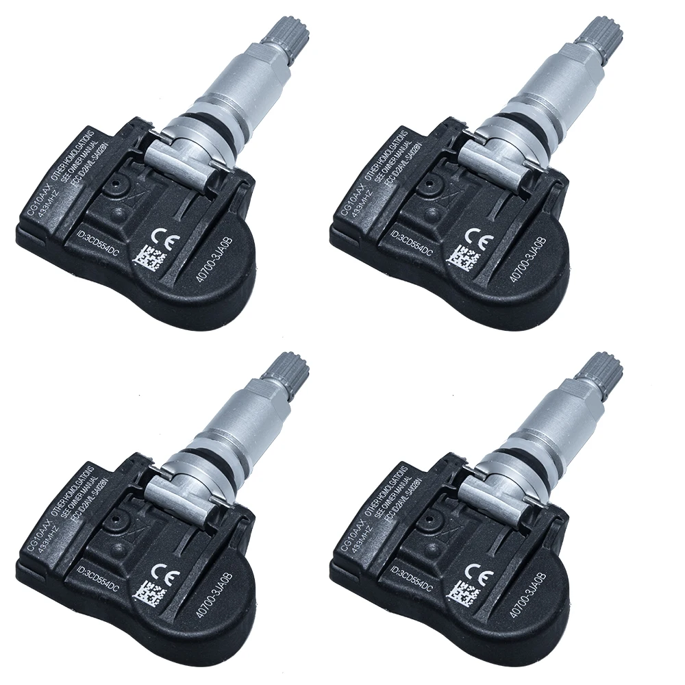 4PCS 40700-3JA0B 40700-3JA0A Tire Pressure Monitoring Sensor For Nissan Altima 2015 2016 2017 2018 TPMS 433mhz