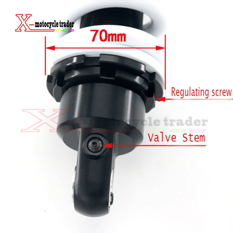 1000LBS adjustable damping 280mm rear shocks absorber/suspension for 110/125/140/150/160cc KLX110 CRF50/70 Dirt Pit Bikes