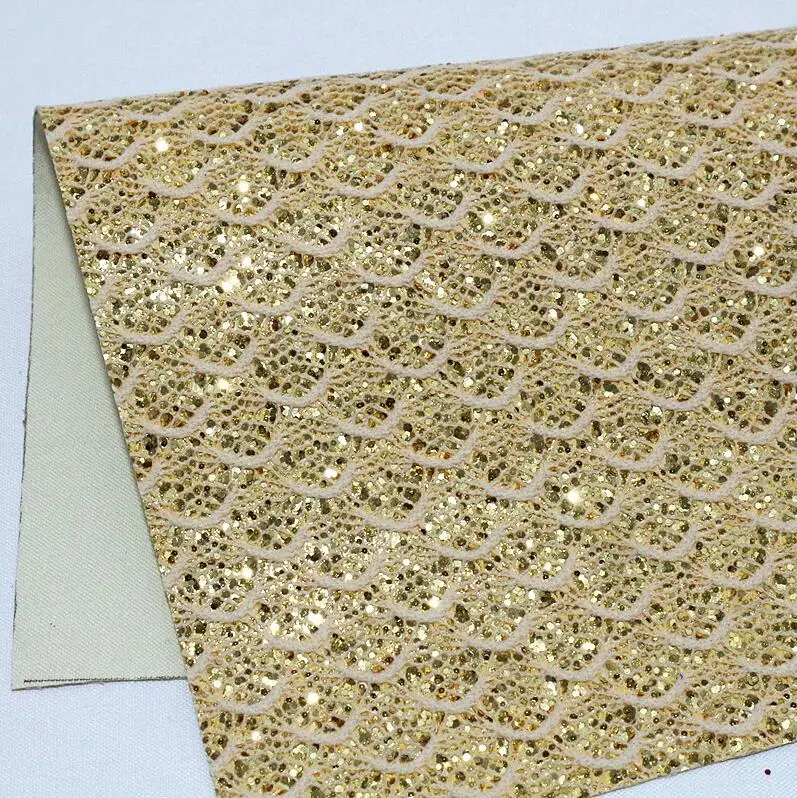 1PCS A4 SIZE 21CMX29CM Glitter Synthetic PU Leather Fabric DIY Accessories Craft Supplies