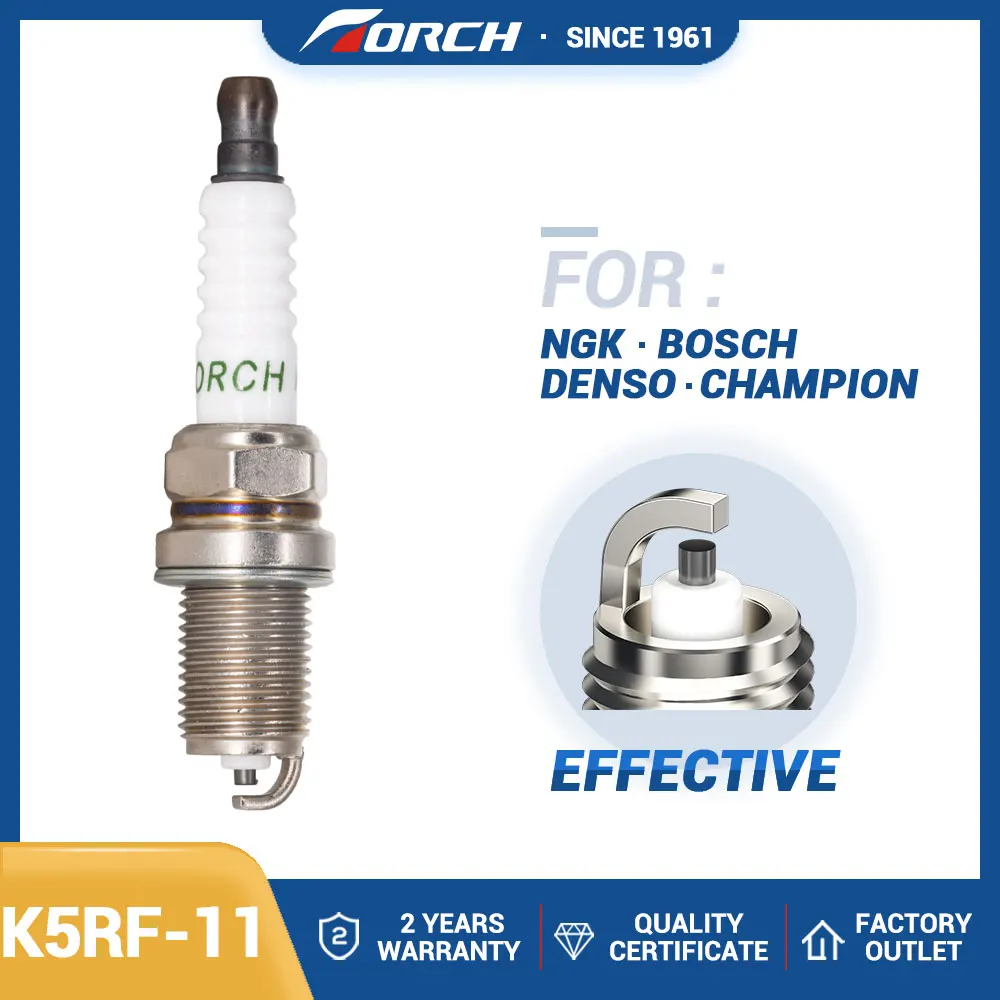 Spark Plug TORCH K5RF-11 Replace Candle for ISUZU 5-8612-3951-0 SUZUKI 09482-00566 Fit with CHEVROLET REZZO/Tacuma U100 A16DMS