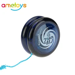 Magic Yoyo D1 Poly Carbonate Plastic Loop Yo-yo Narrow Plain Shaft Star Burst System with Spinning String for Kids