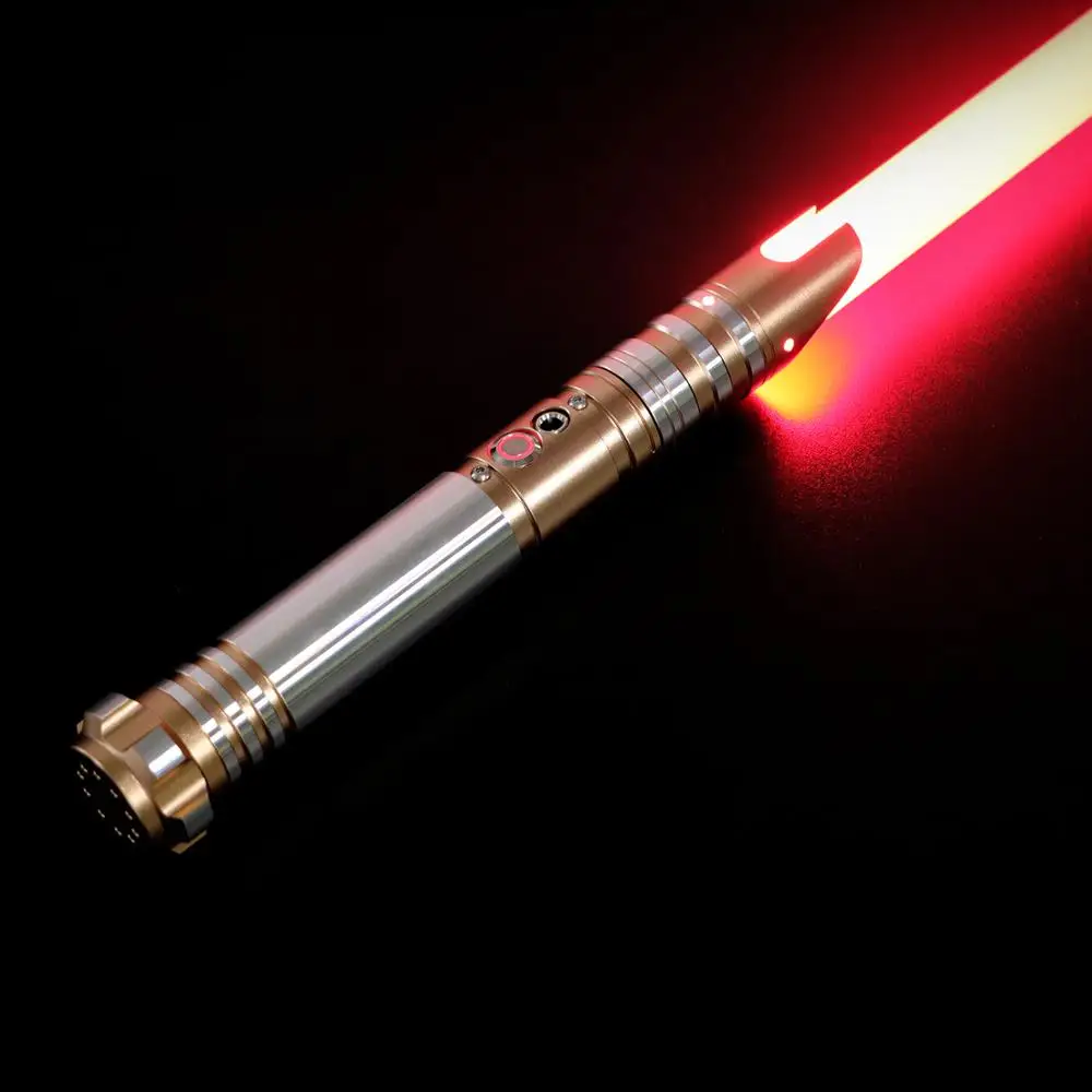 LGT Lightsaber -9 Sets Sound Font Metal Hilt Heavy Dueling Light Saber Infinite Color Changing with Sound Volume Adjustment