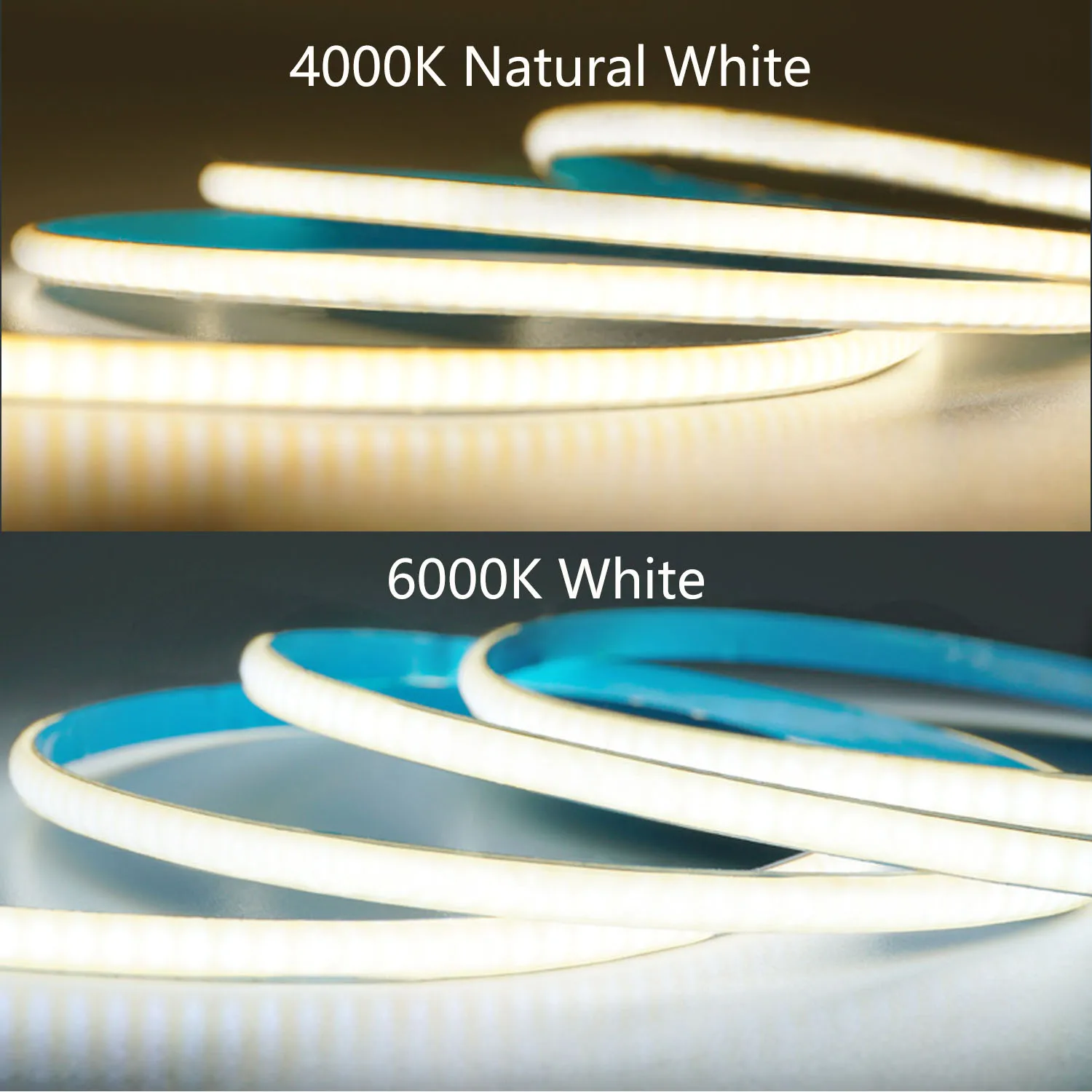 5mm 8mm COB LED Strip Light  384 LEDs Flexible FOB COB Led Light Bar RA90 Warm Nature Cool White Linear Dimmable DC12V 24V