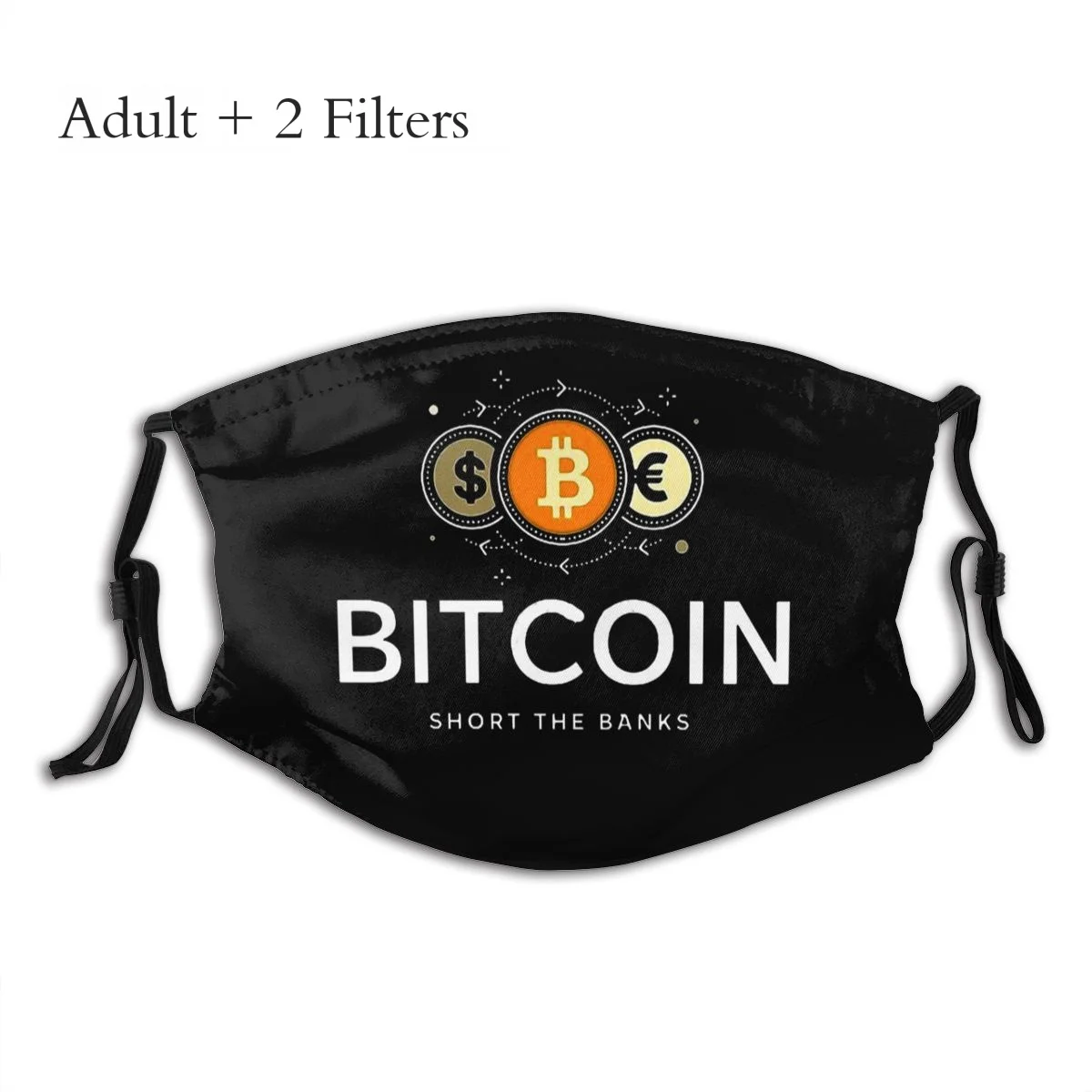 Banks Unisex Mask Bitcoin Cryptocurrency Miners Meme Fabric Windproof Print Big Sale Cover With Filters