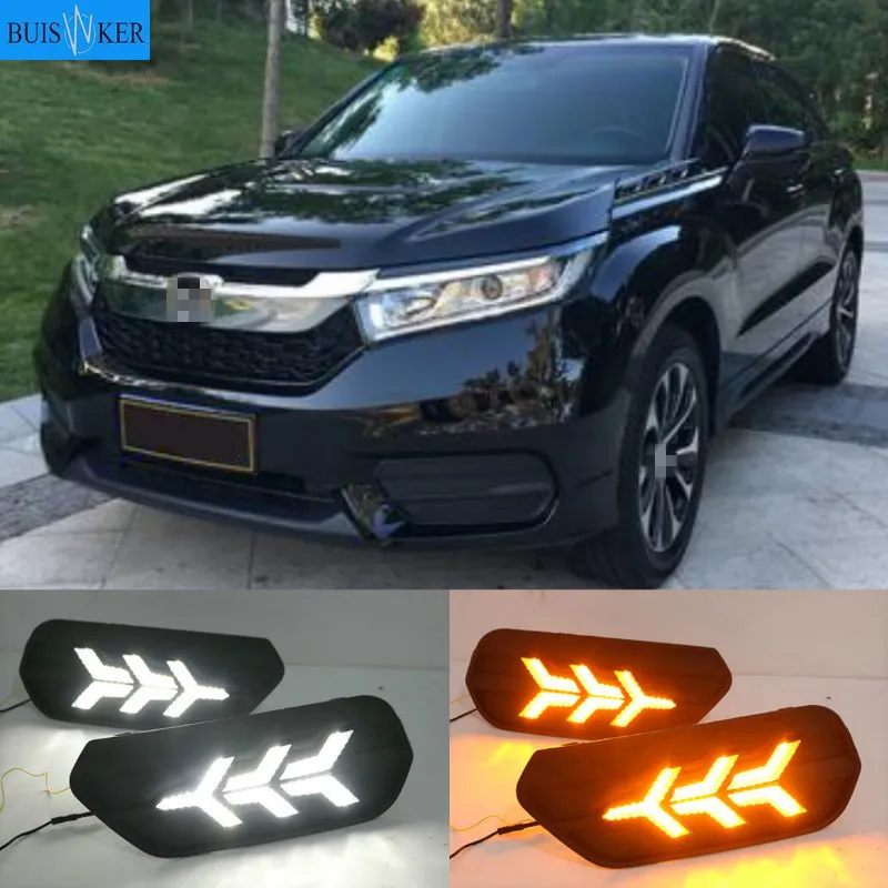 

2PCS LED DRL Daytime Running Lights Daylight Waterproof Signal car Styling For Honda AVANCIER 2017 2018