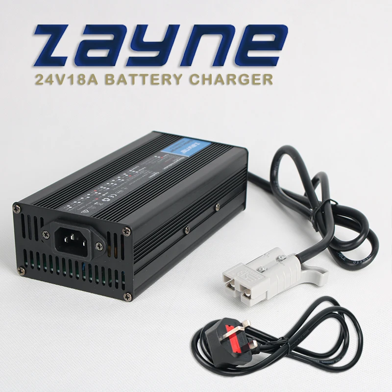 ZAYNE 24 VOLT 18 AMP powłoka aluminiowa wysokiej częstotliwości inteligentna szybka ładowarka do 8S 29.2V Lifeipo4 akumulator elektryczny statek