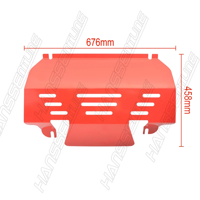 HANSSENTUNE 4wd Red bash Skid Plate protezione motore piastra tuta per PAJERO Sport / Montero sport 2016 in poi