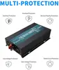 순수 사인파 인버터 5000W 24V 220V 보조베터리 인버터 태양 전지 패널 발전기 12V/36V/48V DC 120V/230V/240V AC 변환기 6