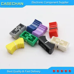 10pcs color mixer fader cap straight slide potentiometer fader button / Playing discs knob cap 4mm hole audio adjustment cap