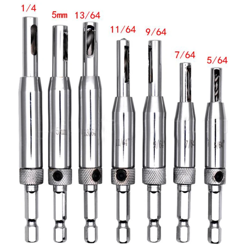 

1set door and window hinge twist drill, precise positioning hole opener, hex Shank positioning punching hole drill