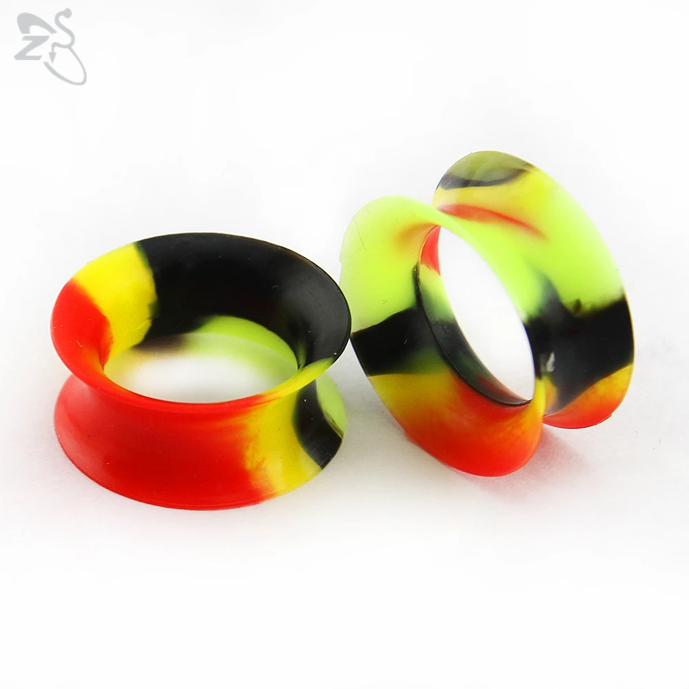 Silicone Thick Double Flared Ear Plug, 2pcs