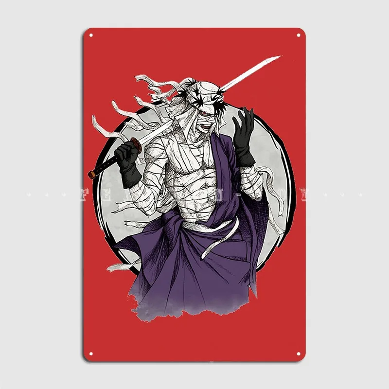 Makoto Shishio Poster Metal Plaque Cinema Living Room Bar Cave Funny Plaques Tin Sign Poster