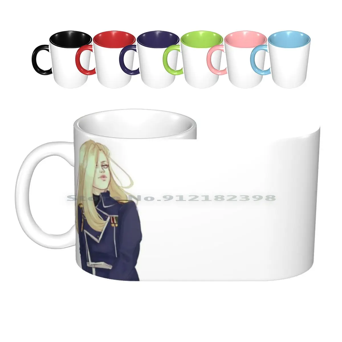 Olivier Ceramic Mugs Coffee Cups Milk Tea Mug Olivier Mira Armstrong Olivier Armstrong Fullmetal Alchemist Brotherhood Fmab