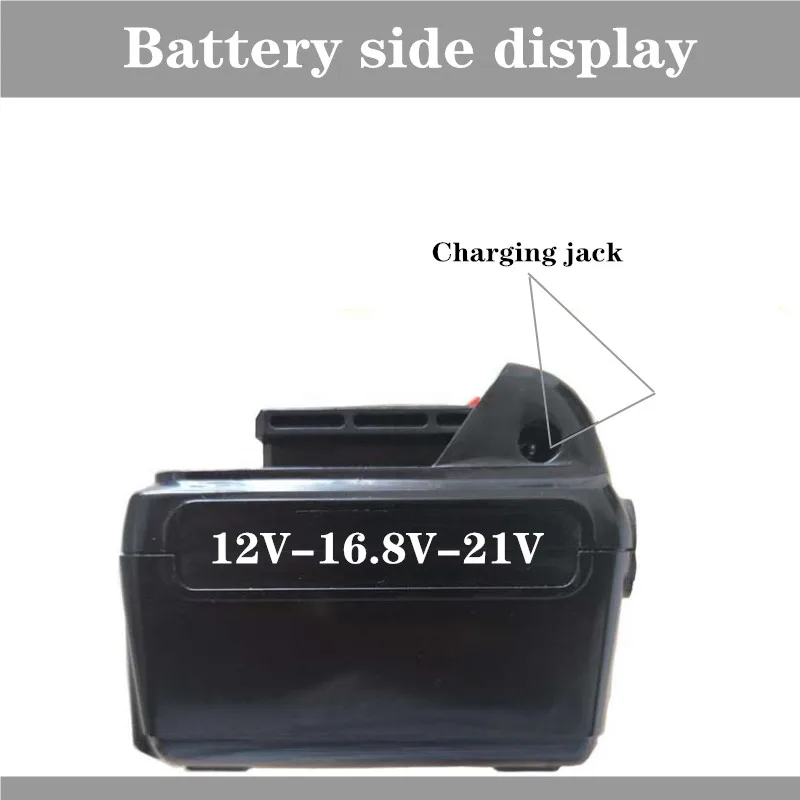 12V Large Capacity 16850 Battery Pack 21V Electric Screwdriver Lithium Battery 16.8V Hand Drill Power Battery Pack