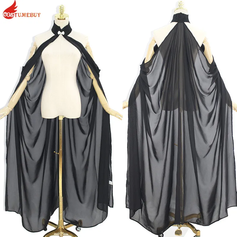 

Custumebuy Sexy Illusion Bride Cape Cosplay Costume Long Lingerie Cloak Nightgown Vintage Robe Wedding Scarf Chemise Dress Cos