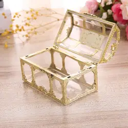 2021 New Vintage Transparent Storage Box Candy Trinket Jewelry Holder Organizer Container