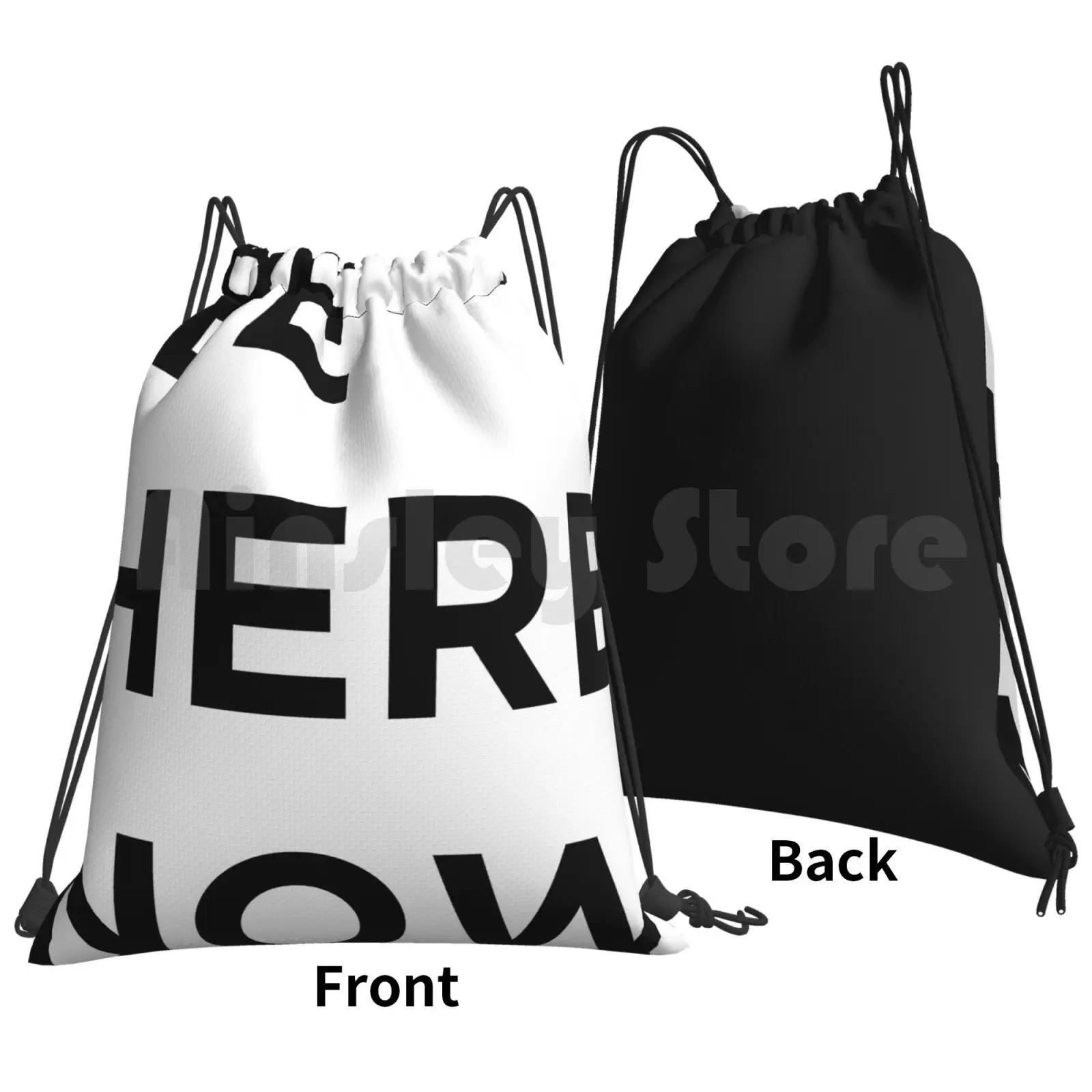 Be Here Now Backpack Drawstring Bags Gym Bag Waterproof Liam Gallagher Madferit Graphic Live Forever Nineties Liam