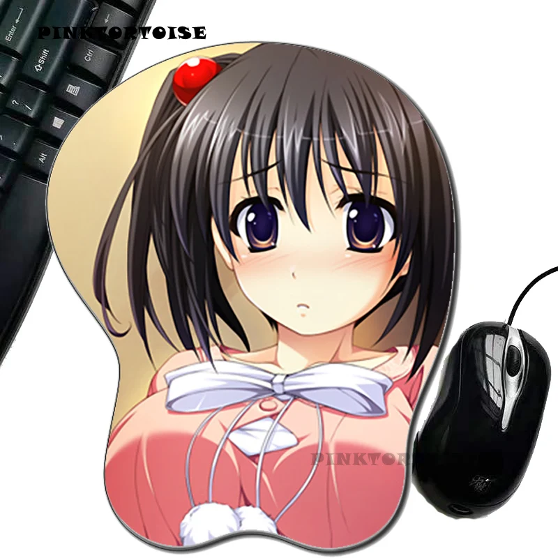 

PINKTORTOISE Anime Gift cosplay gril Silicon 3D chest Mouse Pad Ergonomic Mouse Pad Mouse Pad