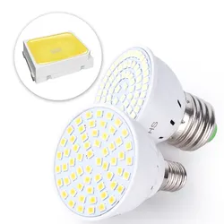 LED Spotlight GU10 E27 MR16 LED Lamp Bulb 220V 48 60 80LEDs 2835 SMD Warm White Cold White Light for Home Lampada LED Lighting